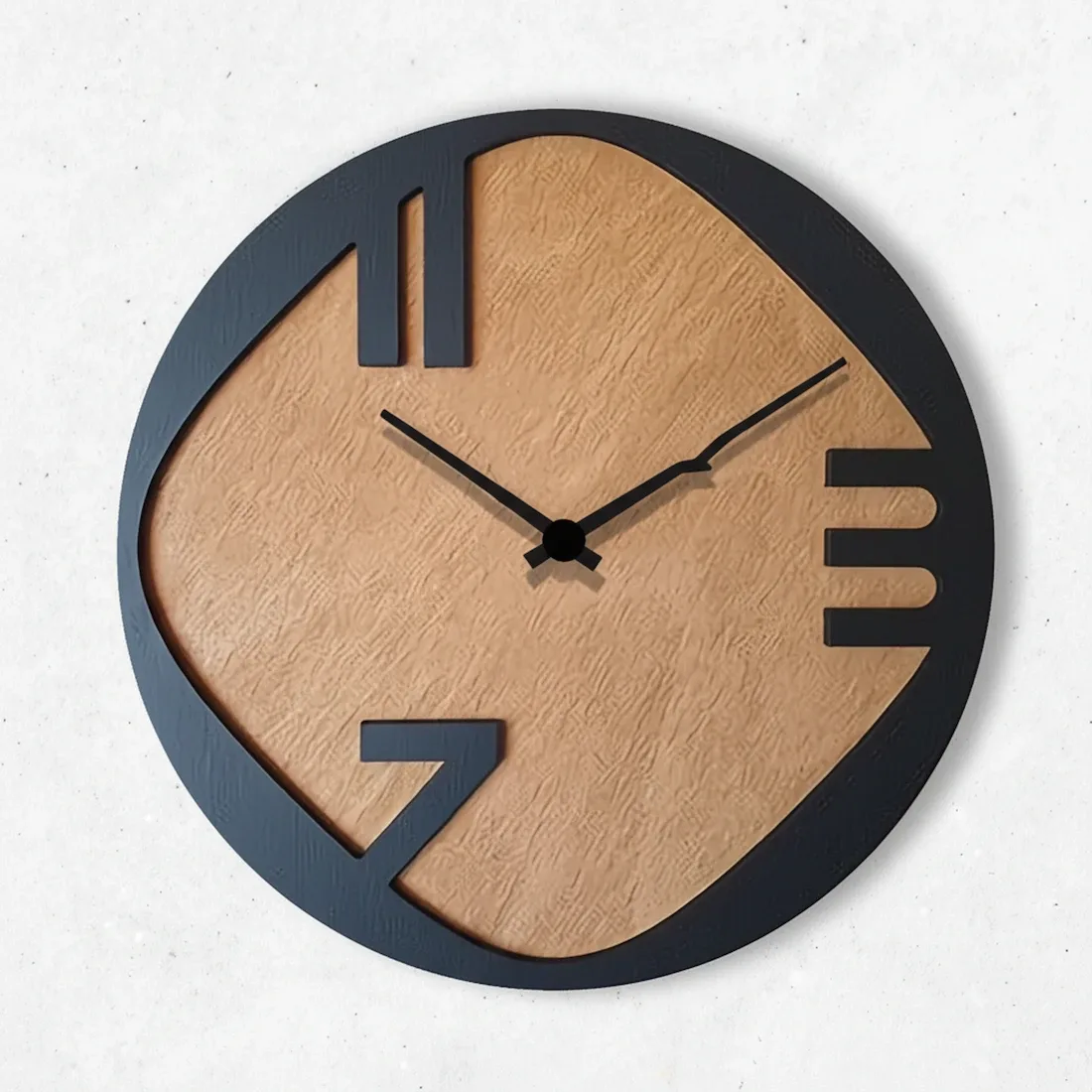 Neutraler Wanduhr-Rohling aus Holz oder Acryl, noch ohne Gravur
